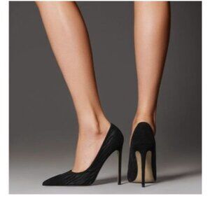 FSJ Women Classy Pointed Toe Fashion Mesh Glitter Sexy Stiletto High Heels